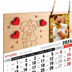 Kalendarz z Waszym zdjęciem prezent na Walentynki