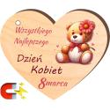 Magnes miś upominek prezent na Dzień Kobiet 8 marca dla niej