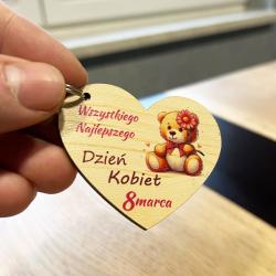Brelok miś upominek prezent na Dzień Kobiet 8...
