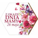 Magnes w kształcie heksagonu na Dzień Mamy - prezent upominek da mamy