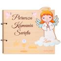 Album aniołek dla dziewczynki pamiątka Pierwszej Komunii Świętej