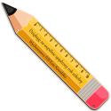 linijka ołówek kolor