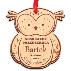 Grawerowany medal ucznia przedszkolaka...