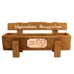 Prezent dla Nauczyciela Ławeczka doniczka na...