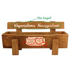 Prezent dla Nauczyciela Ławeczka doniczka na...