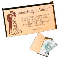 Pudełko na pieniądze Prezent na wesele z Młoda...