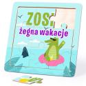 Puzzle z nadrukiem i imieniem Żegnajcie Wakacje prezent dla dziecka na zakończenie wakacji rozpoczęcie szkoły