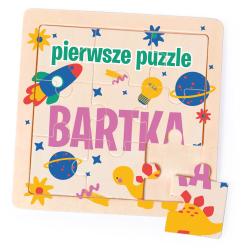 Personalizowane drewniane puzzle z imieniem...