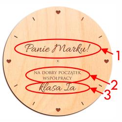 Personalizowany zegar dla nauczyciela prezent...
