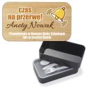 Lunch box z nadrukiem i imieniem pudełko śniadaniowe dla ucznia prezent do szkoły personalizowany upominek