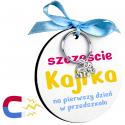 Słonik na szczęście brelok magnes z imieniem prezent dla dziecka do przedszkola szkoły na pierwszy dzień