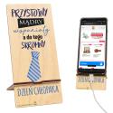Podstawka na telefon prezent na Dzień Chłopaka