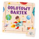 Drewniane puzzle z imieniem prezent na Dzień Chłopaka