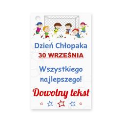 Bilecik do prezentu na Dzień Chłopaka - wpisz imię