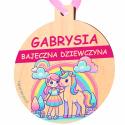 Prezent z okazji dnia dziewczyny 11 października medal BAJECZNA DZIEWCZYNA z dedykacją