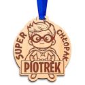 Prezent na Dzień Chłopaka medal Super Chłopak z imieniem
