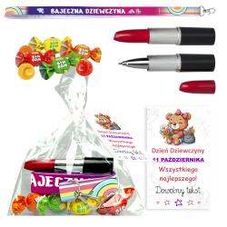 GOTOWY PREZENT zestaw dla dziewczyny długopis...