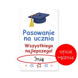 Bilecik do prezentu na Pasowanie na ucznia -...