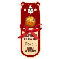 Prezent na Pasowanie zakładka do książki na...