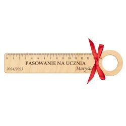 Prezent na Pasowanie linijka na lizaka z...