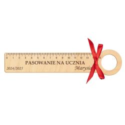 Prezent na Pasowanie linijka na lizaka z...