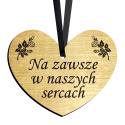 Złota Zawieszka na znicz - Elegancki Dodatek na groby i pomniki