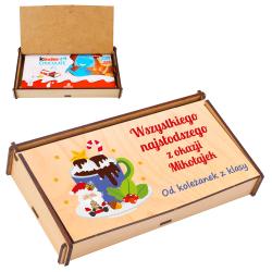 Prezent na Mikołajki pudełko na czekoladę -...