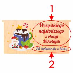 Prezent na Mikołajki pudełko na czekoladę -...