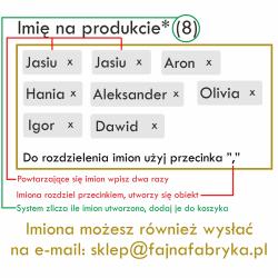 Bombka choinkowa drewniana z imieniem zawieszka...