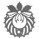 Podkładka świąteczna pod talerz 1szt w kształcie wianka z gałązkami ostrokrzewu. Doskonała do dekoracji stołu na Święta!