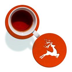 Podstawka pod kubek z jeleniem 1szt – elegancka...