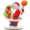 Statuetka Święty Mikołaj z lizakiem prezent świąteczny dla ucznia