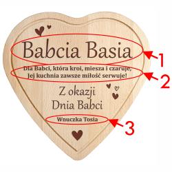 Deska do krojenia dla Ukochanej Babci z...