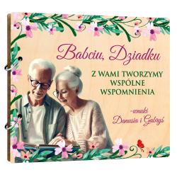 Drewniany album na zdjęcia na Dzień prezent dla...