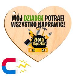 Magnes na lodówkę prezent na dzień dziadków...