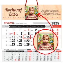 Personalizowany Kalendarz Wiszący 2025 z...