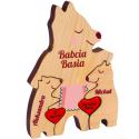 Personalizowany prezent na Dzień Babci. Drewniana figurka
