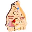Personalizowany prezent na Dzień Babci Dziadka drewniana figurka