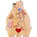 Personalizowany prezent na Dzień Babci Dziadka drewniana figurka