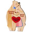 Personalizowany prezent na Dzień Babci Dziadka drewniana figurka