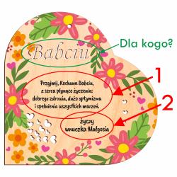 Lampka w kształcie serca personalizowany...