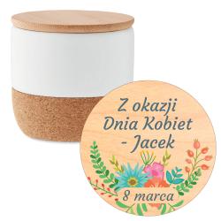 Świeca sojowa roślinna w kamionce prezent na...