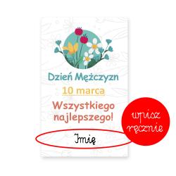 Bilecik do prezentu z imieniem na Dzień...