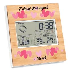 Stacja pogodowa z personalizacją prezent z...
