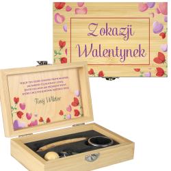 Elegancki Zestaw do Wina z okazji Walentynek -...