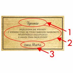 Elegancki zestaw do whiskey z personalizacją na...