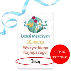 Bilecik do prezentu z imieniem na Dzień...