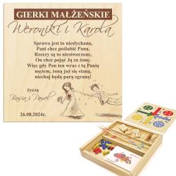 Gierki Małżeńskie 4w1 - Personalizowany Prezent...