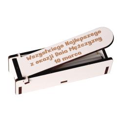 Pudełko na latarkę z dedykacją prezent Dzień...