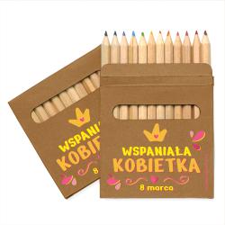 Gotowy prezent zestaw kredki naszyjnik cukierki...